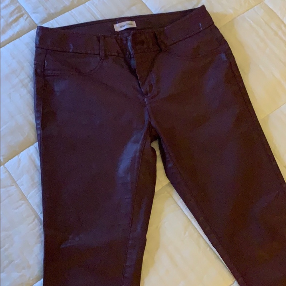 Ck pleather pants
